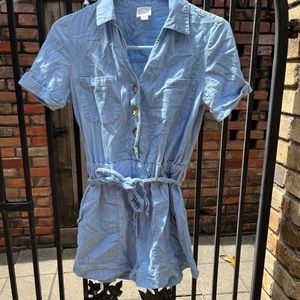Denim short romper- light wash